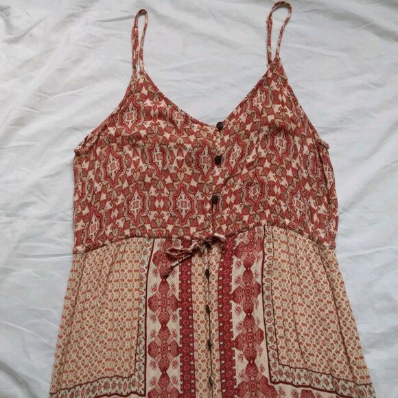 Patrons of Peace Sleeveless Maxi Dress Sundress Boho Chic Festival Womens Small - Picture 6 of 13